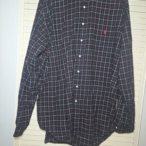 Polo Ralph Lauren Men's Black and Red Plaid Shirt